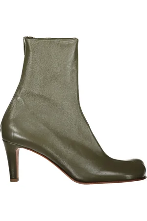 Bottega Veneta Square-Toe Bloc Ankle Boots