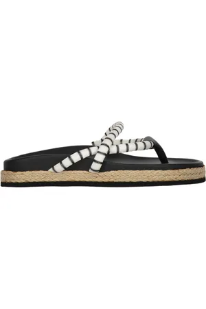 Missoni Leather Fabric Slides Round Toeline