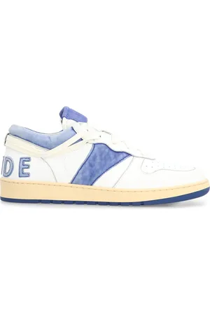 Rhude Sneakers, male, , 8 UK, Vintage Leather Low-Top Trainers