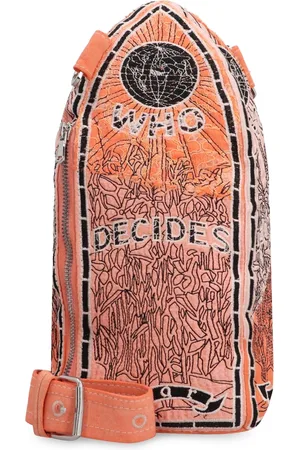 Who Decides War Crossbody Bag with Embroidered Patches