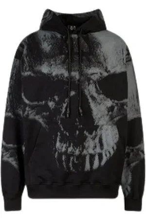 44 Label Group Hoodies, male, , L, Big Skull Hoodie