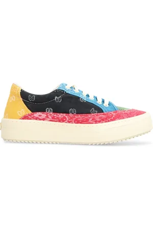 Rhude Sneakers, male, , 6 UK, Bandana Patchwork Low-Top Trainers