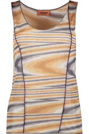 Missoni Sleeveless Tops, female, , XS, Lurex Knit Tank Top
