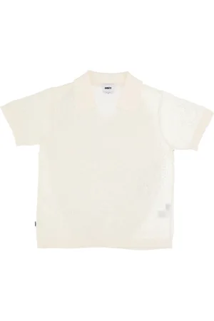 Obey Polo Shirts, female, , S, Open Knit Short Sleeve Shirt