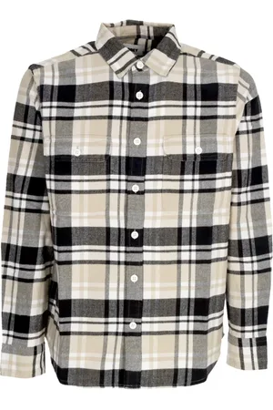 Obey Casual Shirts, male, , S, Silver Woven Hardwork Shirt