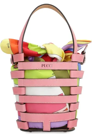 Emilio Pucci Mini Bucket Bag with Bow Closure