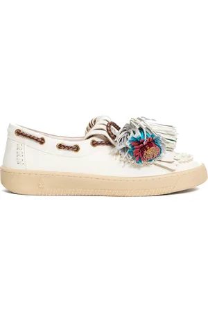 Elena Iachi Sailor Shoes, female, , 2 UK, Leather Loafers with Colorful Tassels