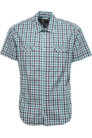 GAS Short Sleeve Shirts, male, , S, Essential Gingham Shirt Short Sleeve