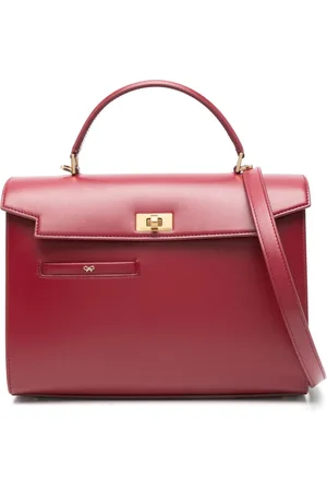 Anya Hindmarch Handbags, female, , ONE SIZE, Bordeaux Twist-Lock Shoulder Bag