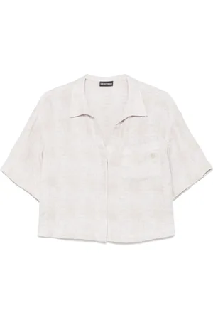 Emporio Armani Shirts, female, , L, Shirts with Short Sleeves