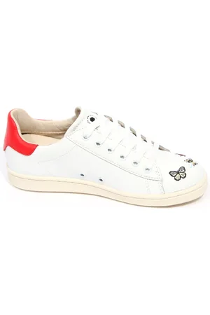 MOA MASTER OF ARTS Sneakers, female, , 34 EU, Leather Kids Shoe with Insect and Butterfly Pattern
