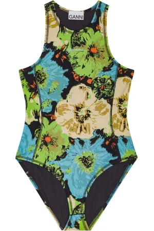 Ganni One-piece, female, , S, Multicolour Sleeveless Crew Neck Top