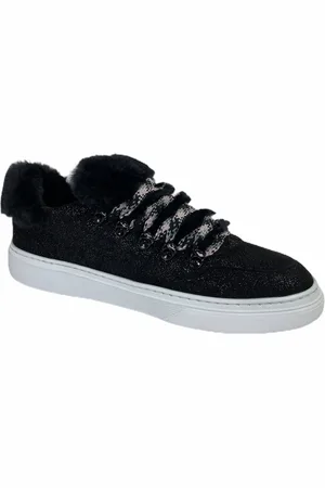 Hogan Sneakers, female, , 5 1/2 UK, Wintery suede glittery shoes