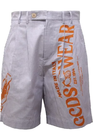 GCDS Striped Bermuda Shorts Made in Italy