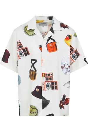 Carhartt Short Sleeve Shirts, male, , S, Graphic Print Camp Collar Shirt