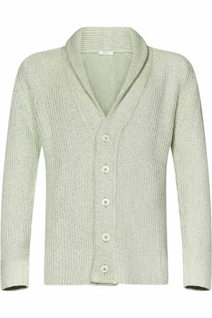 Boglioli Cardigans, male, , L, Knitwear Ss25 Shawl Collar Cardigan