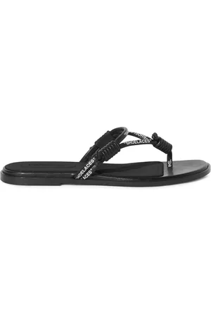 OFF-WHITE Flip Flops, female, , 3 UK, Thong Strap Leather Sandals
