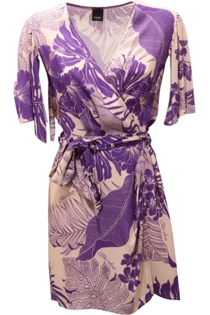 Pinko Wrap Dresses, female, , S, Tropical Print Wo Dress