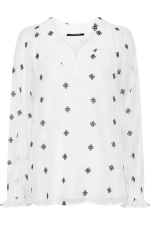 Bruuns Bazaar Elegant Marshbbalini Blouse in Snow