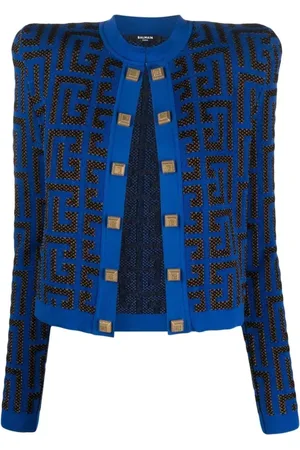 Balmain Cardigans, female, , XS, Side to side pharaon jacket