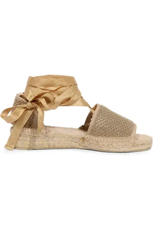 Castaner Flat Sandals, female, , 6 UK, Lurex Sandal Sole Model