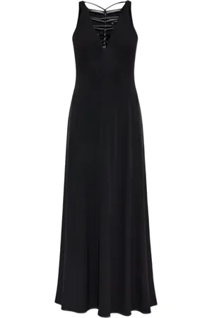 Emporio Armani V-Neck Dress with Strap Detailing