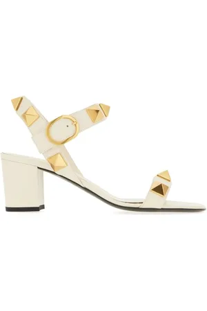 VALENTINO GARAVANI High Heel Sandals, female, , 4 UK, Roman Stud Sandals Ivory