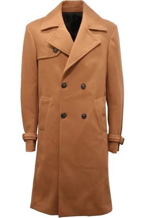 Imperial Trench Coats, male, , M, Double-breasted camel coat