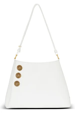Balmain Shoulder Bags, female, , ONE SIZE, Emblème Shoulder bag in grained calfskin