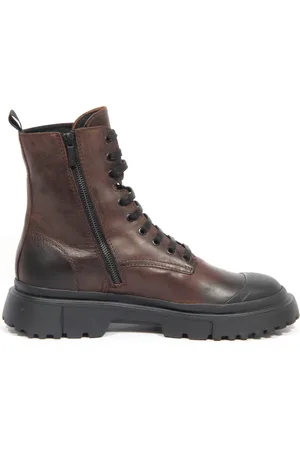 Hogan Lace-up Boots, male, , 10 UK, Vintage Anfibio Boots with Memory Foam