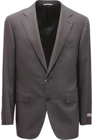 CANALI Wool Suit Grey Made in Italy