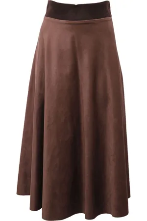 D.EXTERIOR Eco-Suede Wool Skirt in Italy