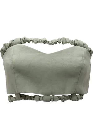 Ganni Handbags, female, , M, Bay Crop Top with Back Zipper