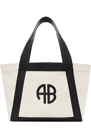 ANINE BING Stylish Natural Cotton Tote Bag