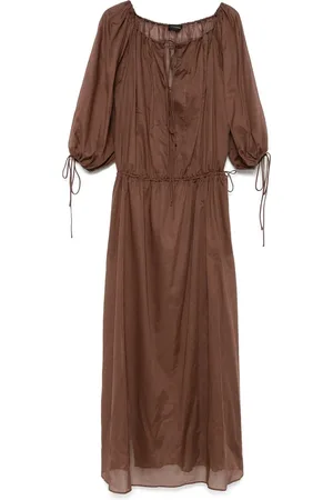 Andamane Maxi Dresses, female, , XS, Chocolate Drawstring Waist Dress