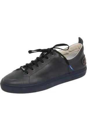 Jacob Cohen Sneakers, male, , 8 UK, Vintage Navy Leather Shoe