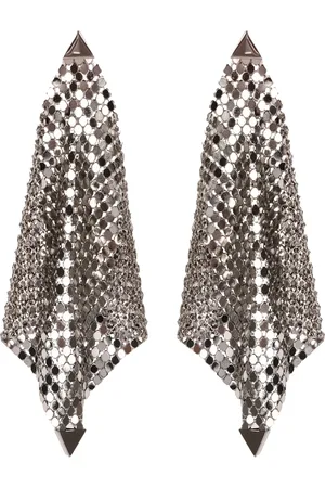 Paco rabanne Mesh Brass Pendant Earrings