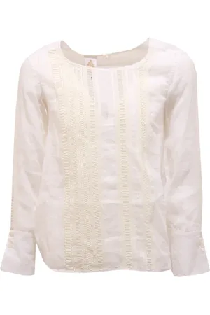 Dondup Blouses, female, , 8 Y, Long sleeve ramie shirt for kids