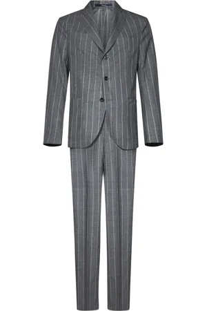 DRUMOHR Grey Pinstripe Tailored Suit