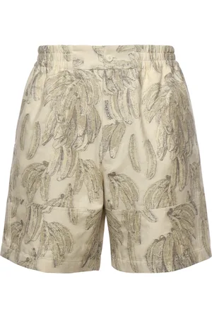 Jacquemus Casual Shorts, male, , L, Jacquard Cotton Wide Leg Shorts