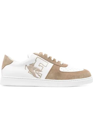 Etro Sneakers, male, , 7 UK, Beige Leather Casual Trainers
