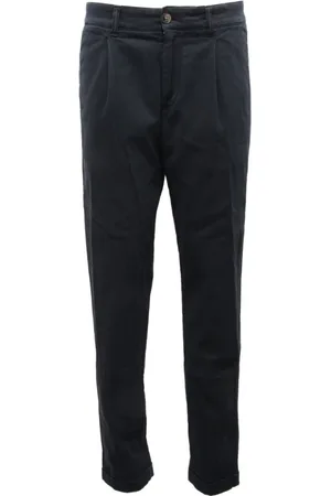 ELEVENTY Cotton Trouser with Folded Leg Bottom