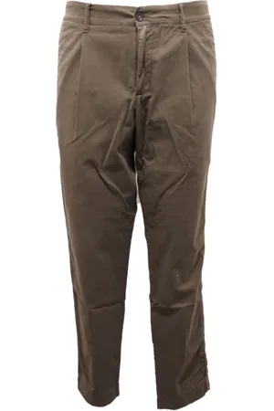 ELEVENTY Chinos, male, , W36, /Gray Baggy Trousers Made in Italy