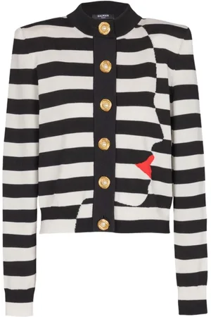 Balmain Cardigans, female, , S, Face Mariniere Cardigan