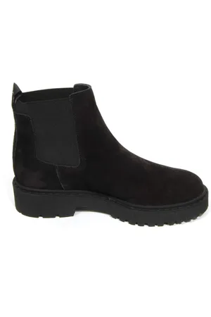 Hogan Brown Chelsea boots suede elastic inserts