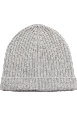 ALPHA STUDIO Beanies, male, , ONE SIZE, Cashmere Beanie Hat Granite Model
