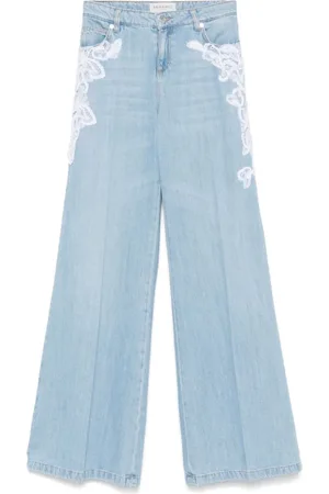 ERMANNO SCERVINO Wide Jeans, female, , S, Clear Jeans with Classic Style