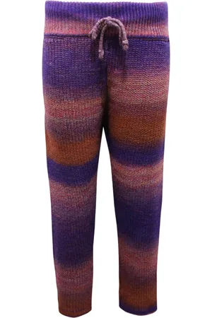 Family First Wool Blend Trousers in Violet