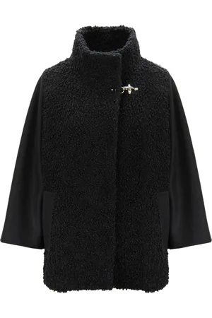 FAY Faux Fur & Shearling Jackets, female, , XL, Shearling Jacket with Faux Fur Trim