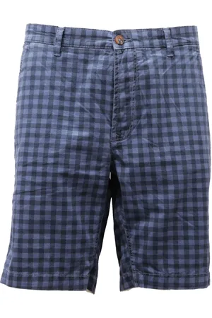 Gaudi Casual Shorts, male, , W36, Checked Cotton Bermuda Shorts